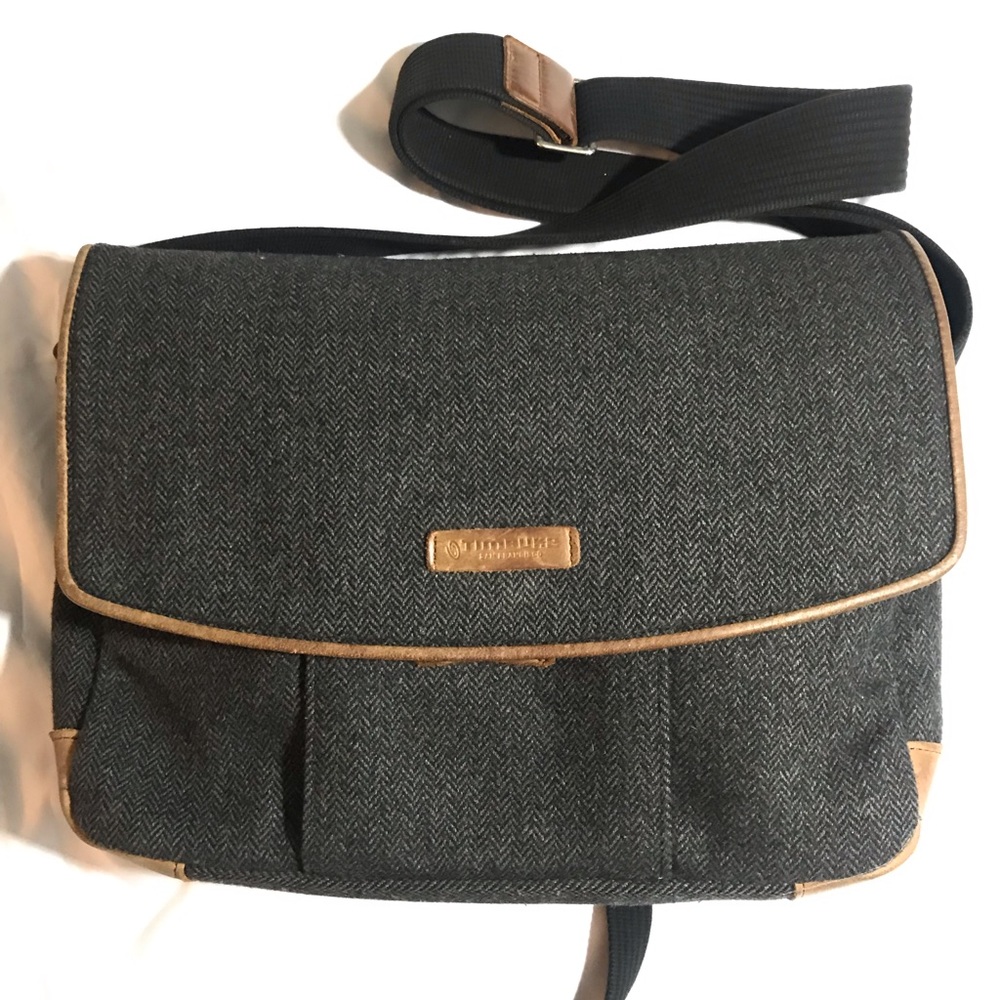 Timbuk2 distilled wool houndstooth laptop bag